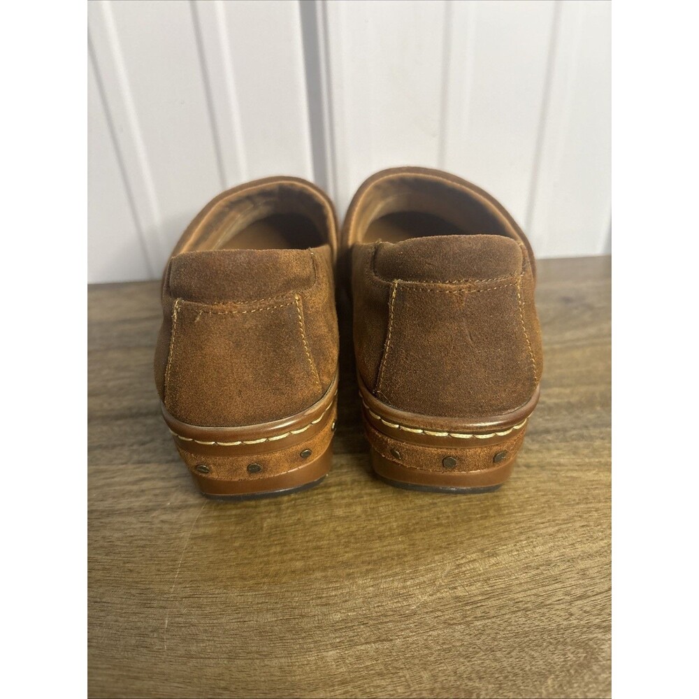 Born Bailie Clogs Leather And Woven Size 8 - Picture 4 of 8